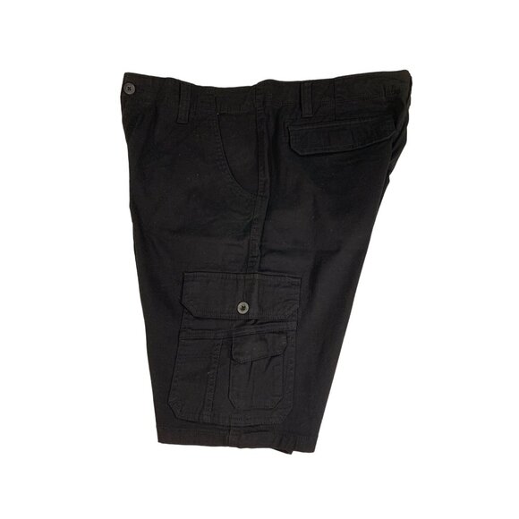 Iron Co. Mens Black Cargo Shorts 36 - Cotton & Spandex - Made In Bangladesh - Po - Picture 1 of 15